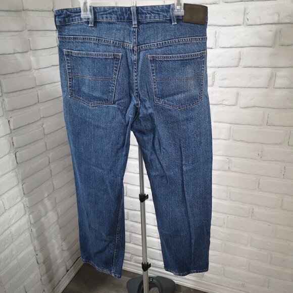 Denver Hayes Flextech Men's Size 36/28 Medium Wash Relaxed Fit Tapered Leg Jeans - Picture 2 of 12